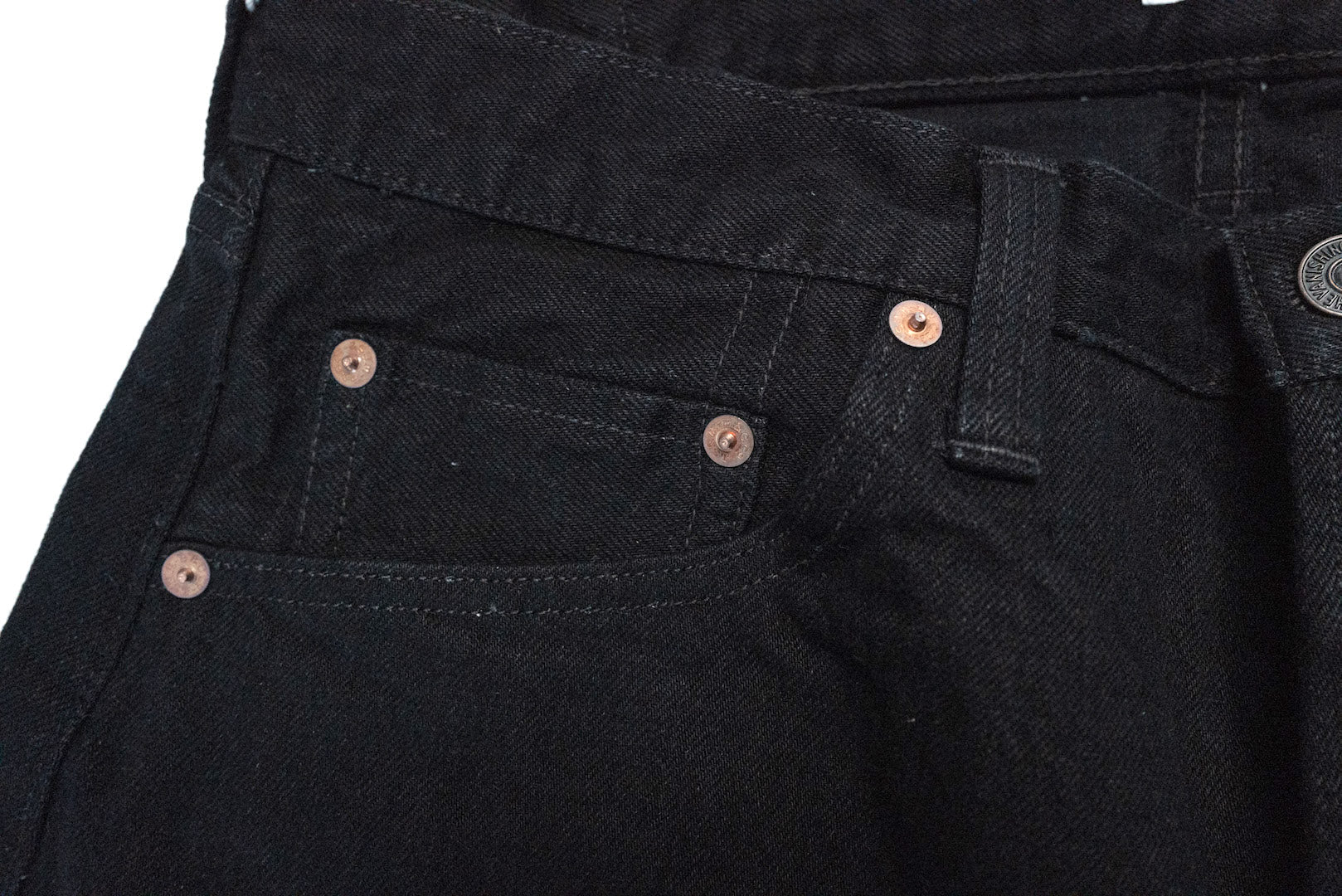 Freewheelers 14oz 601RB "Motor Psyclone" Black Denim (Modern Straight Fit)