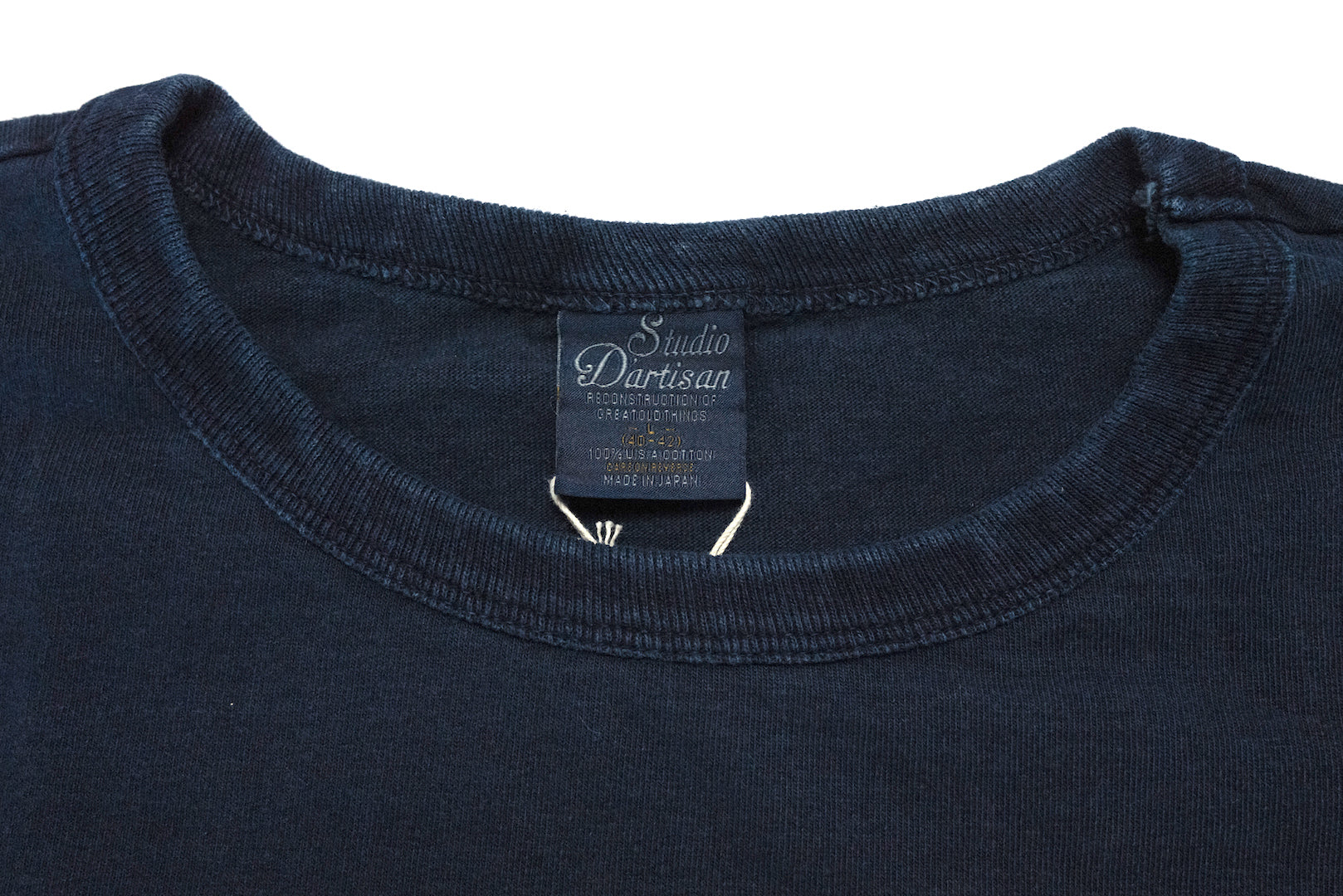 Studio D'Artisan "Celebration Day" Natural Indigo Dyed Tee