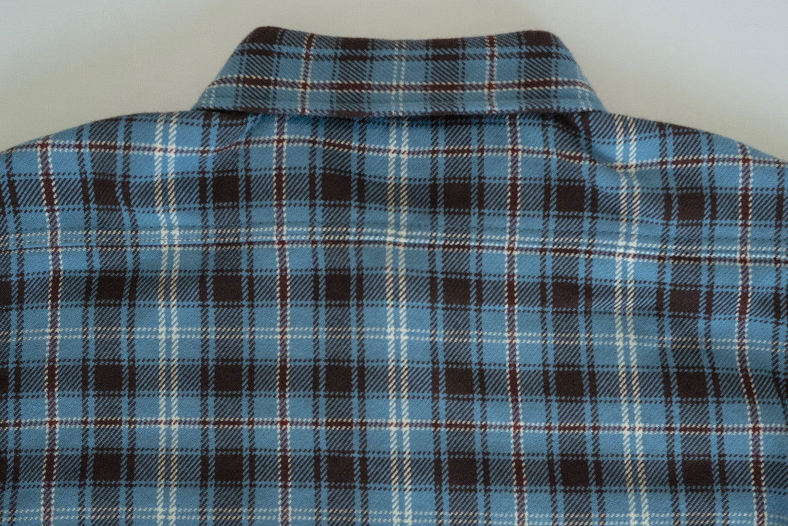 Iron Heart Ultra-Heavy Flannel Blanket Check Work Shirt (Opal Blue)