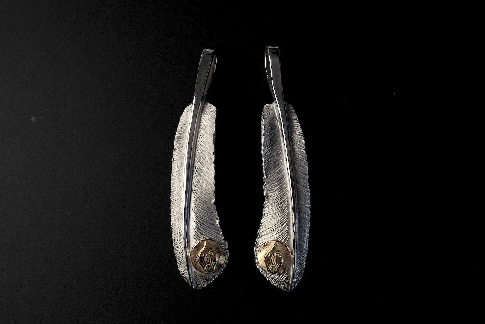 Legend "Ultra-Large Feather" Pendant With 22K Gold Emblem (Special Edition)