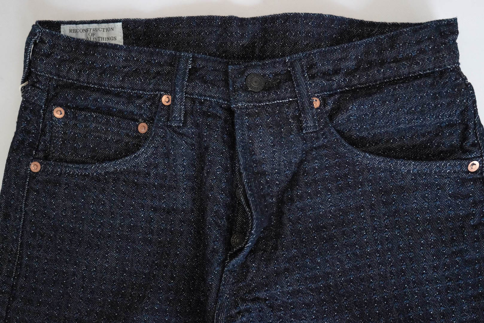 Studio D'Artisan 15oz Indigo Dyed Sashiko Denim (Slim Tapered Fit)