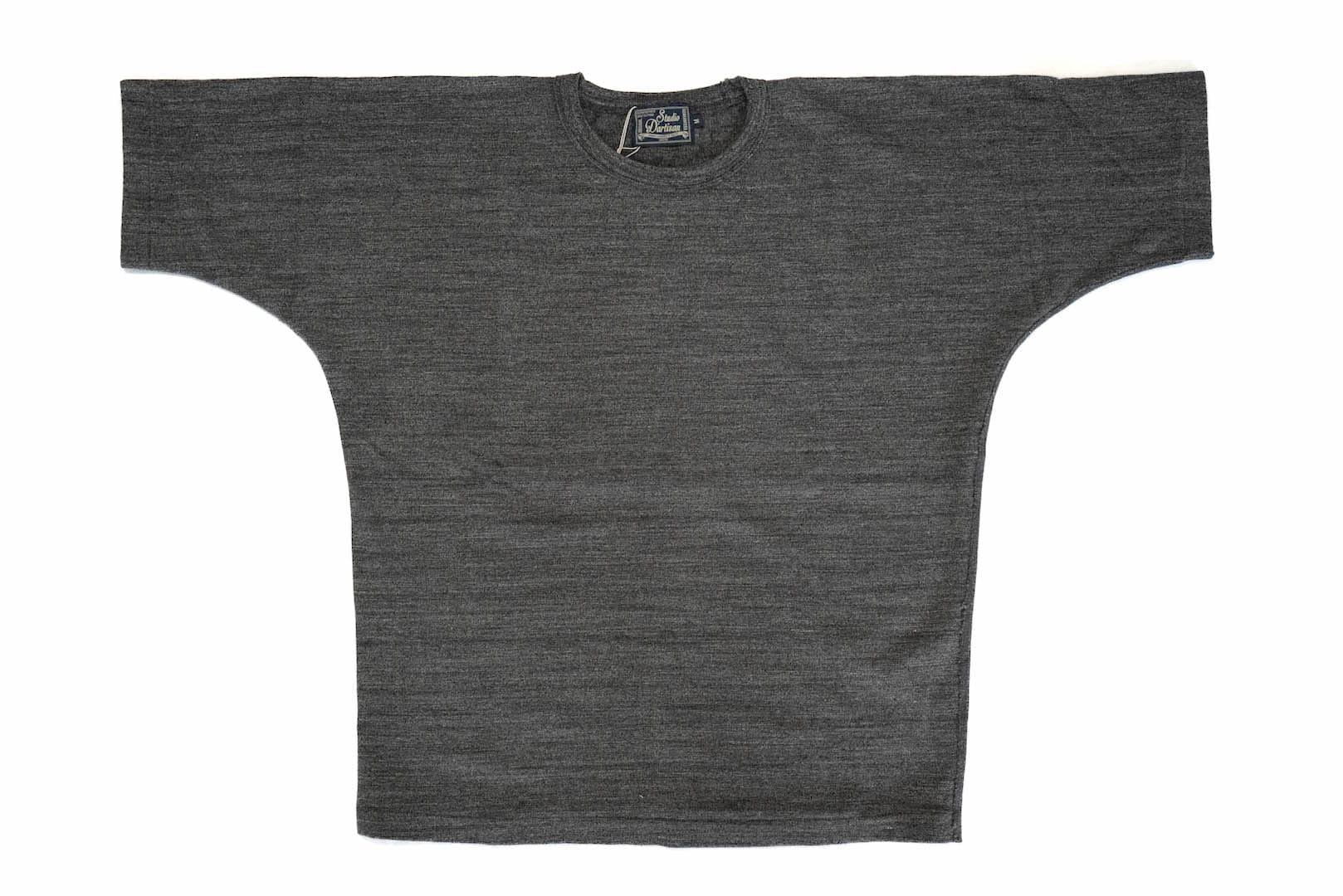 Studio D'Artisan 7.5oz 'Suvin Gold' Kimono Style Loopwheeled Tee (Heather Ink)