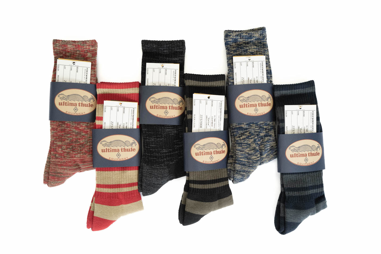 Freewheelers "Barlow" 10-inch Striped Boot Socks