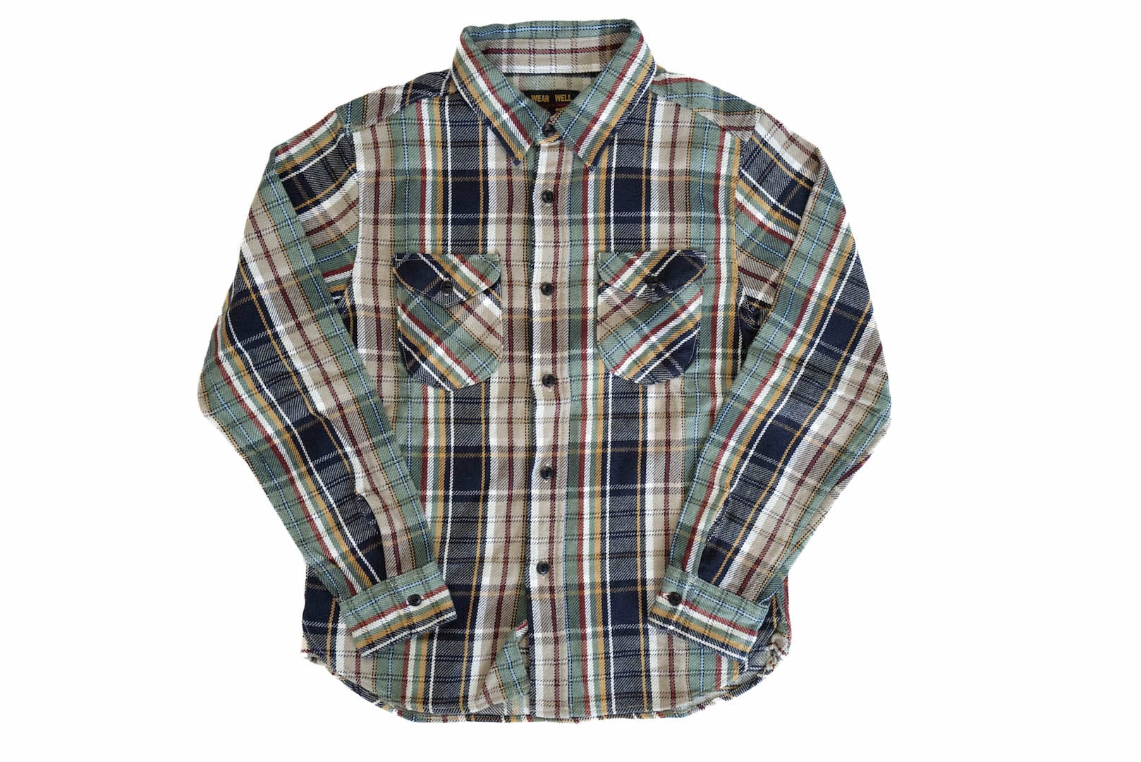 UES 14oz Heavyweight Selvage Flannel Workshirt (Woodland Green)