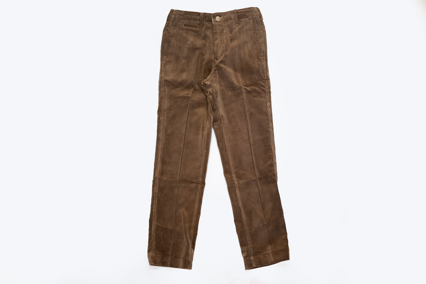 Boncoura '41 Brown Heavy Corduroy Chinos (Relaxed Tapered Fit)