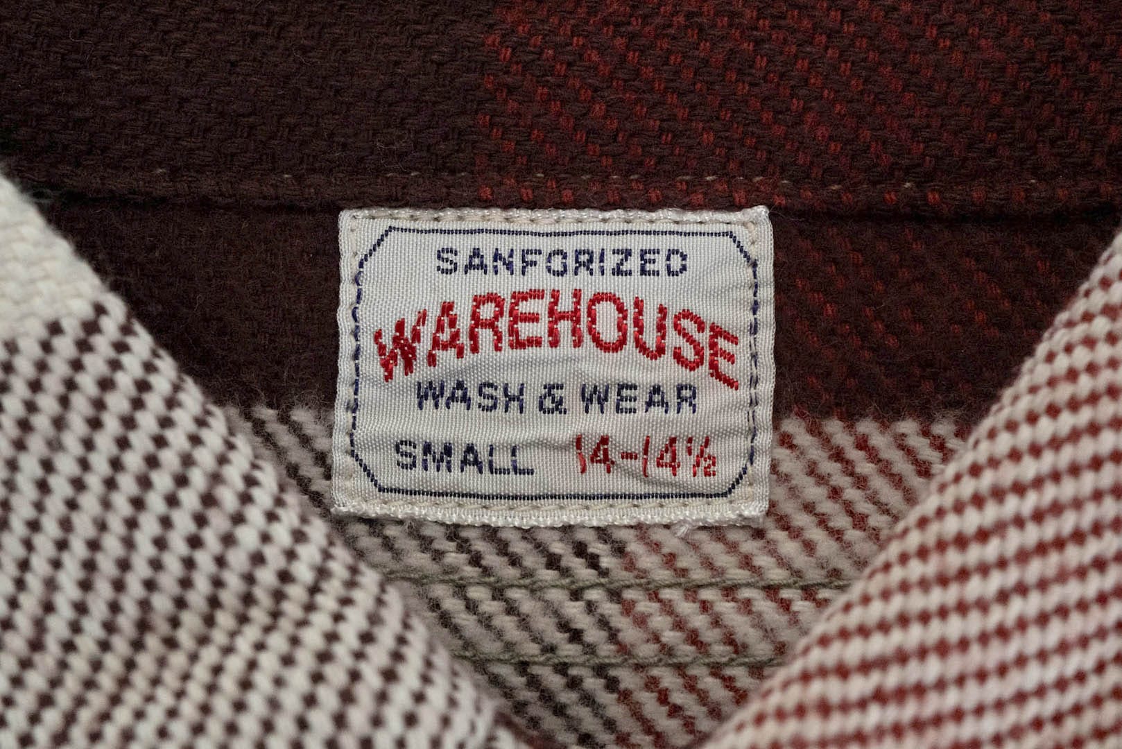 Warehouse 11oz Type D Selvage Flannel Workshirt (Cherry Red)