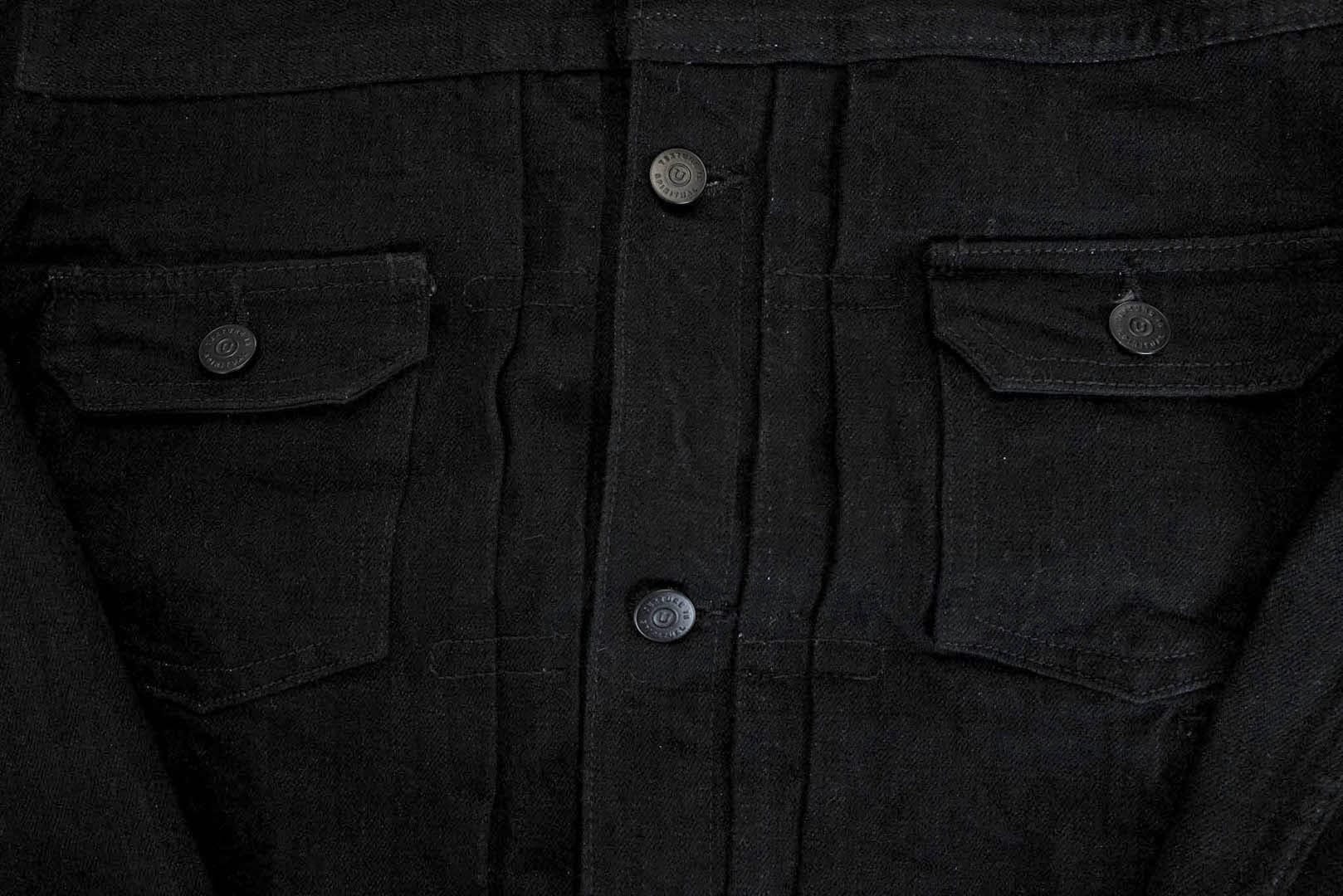 Unique Garment 14oz 'Before Dawn' Type 2 Black Denim Jacket