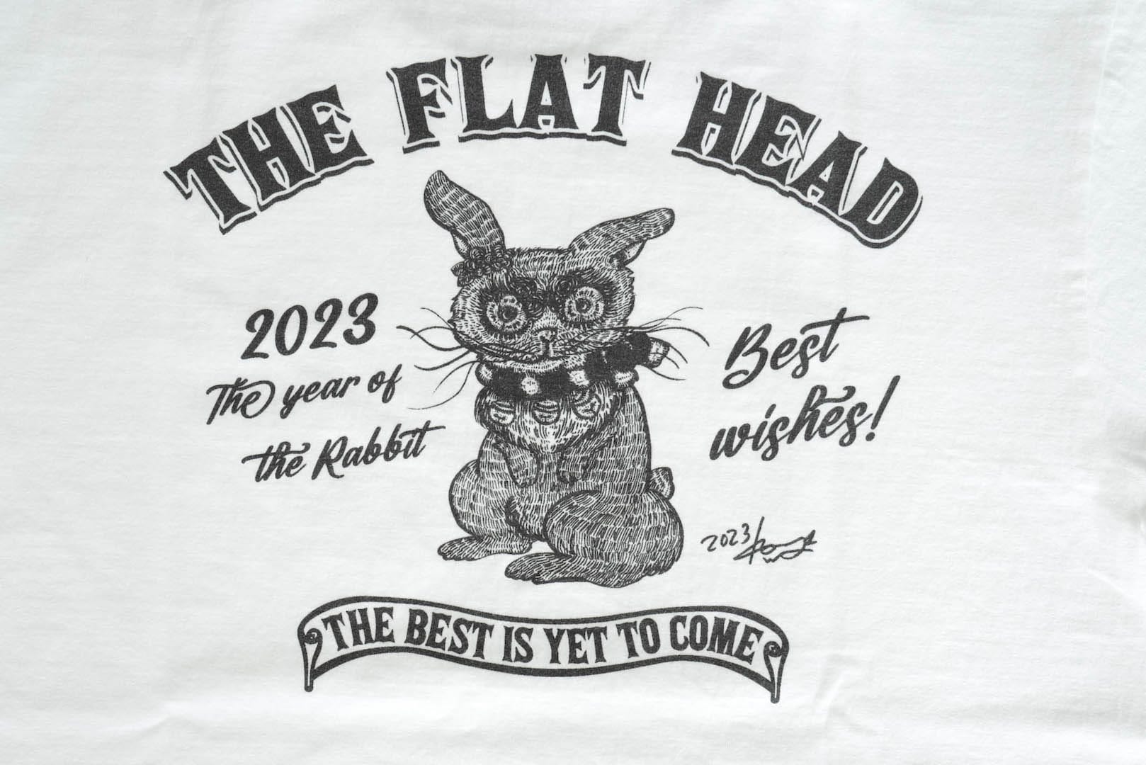 The Flat Head X Miwa Komatsu 9oz "Year of The Rabbit" Loopwheeled Tee