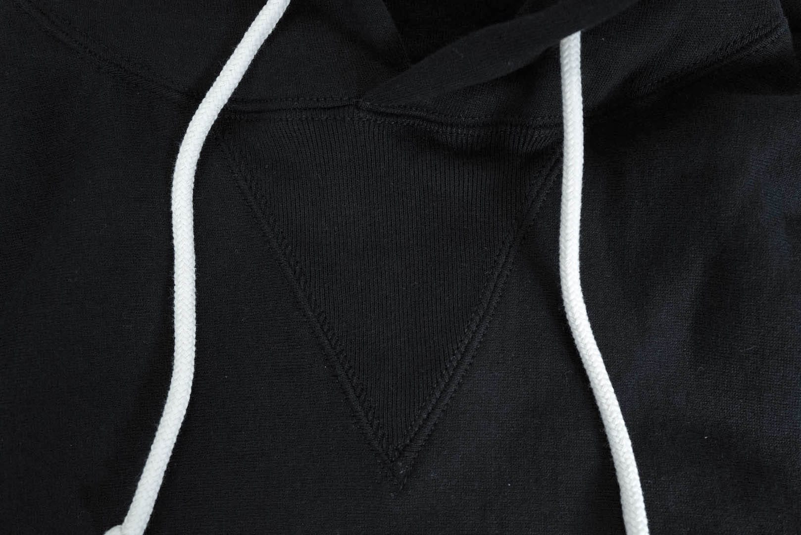 BONCOURA Heavyweight "Indigo Stained" Loopwheeled Pullover (Black)