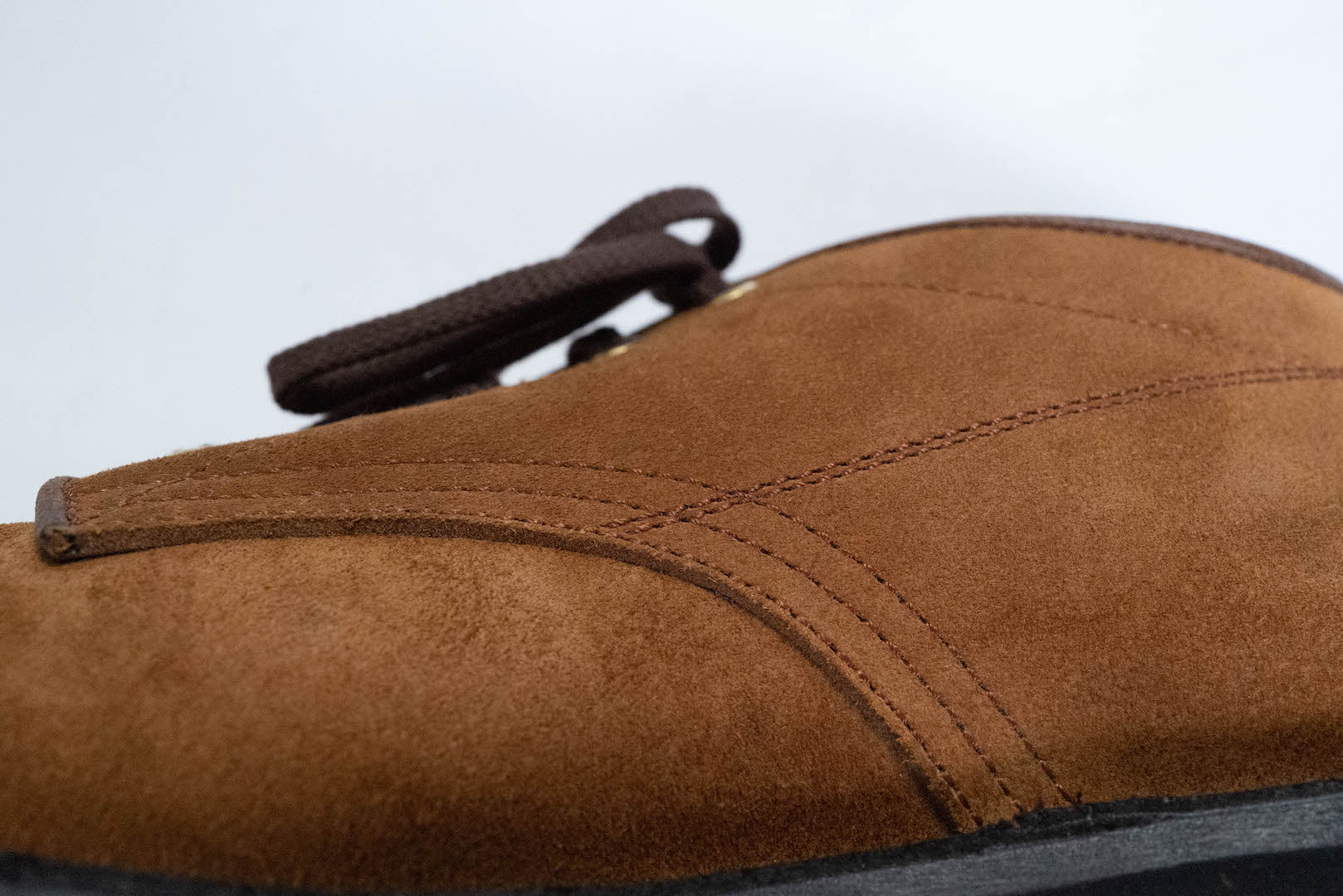 The Flat Head 'Kudu' Suede Oxford Shoes (Brown)