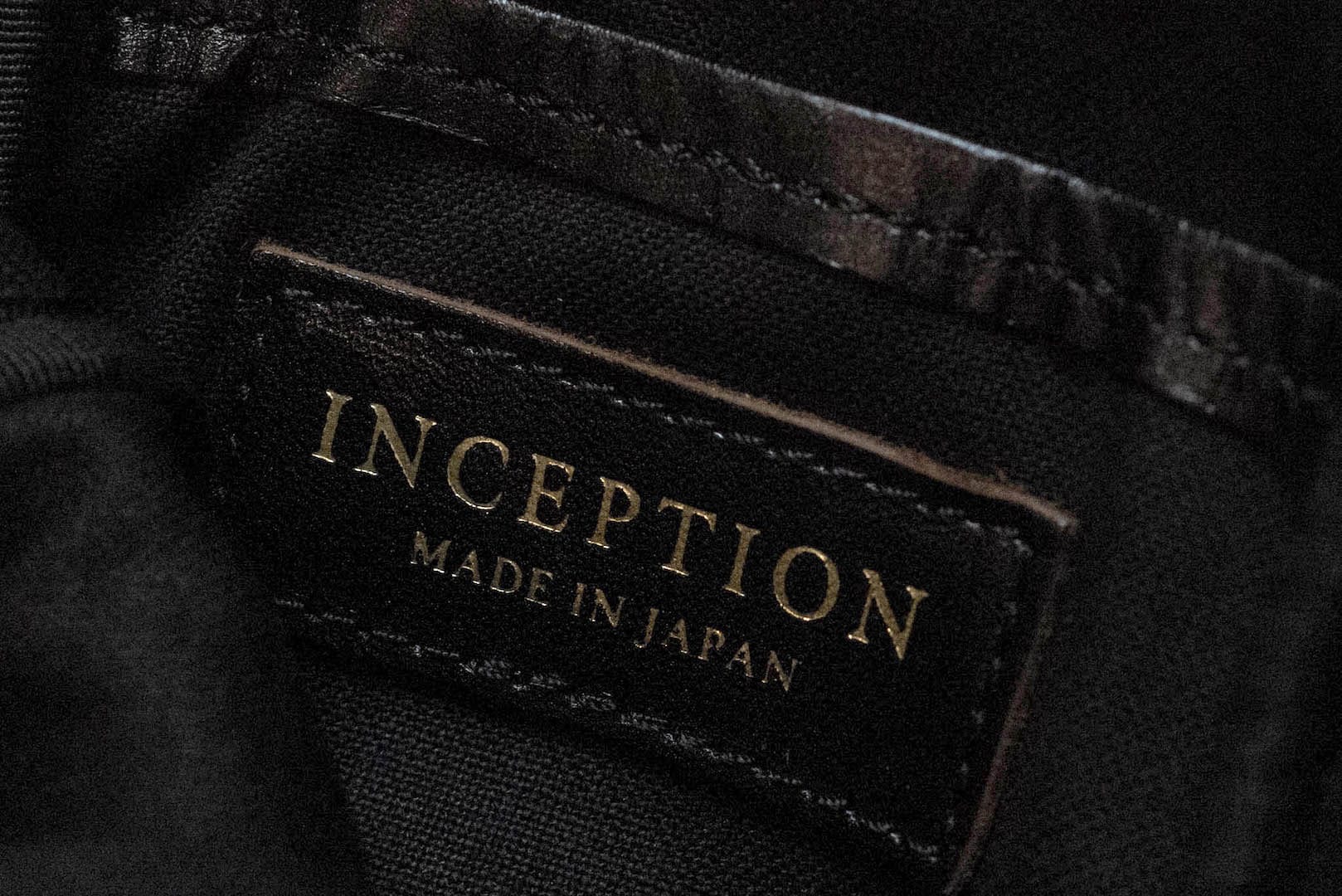 Inception by Accel Company Horsehide Utility Pouch Bag (Black Tea-cored)