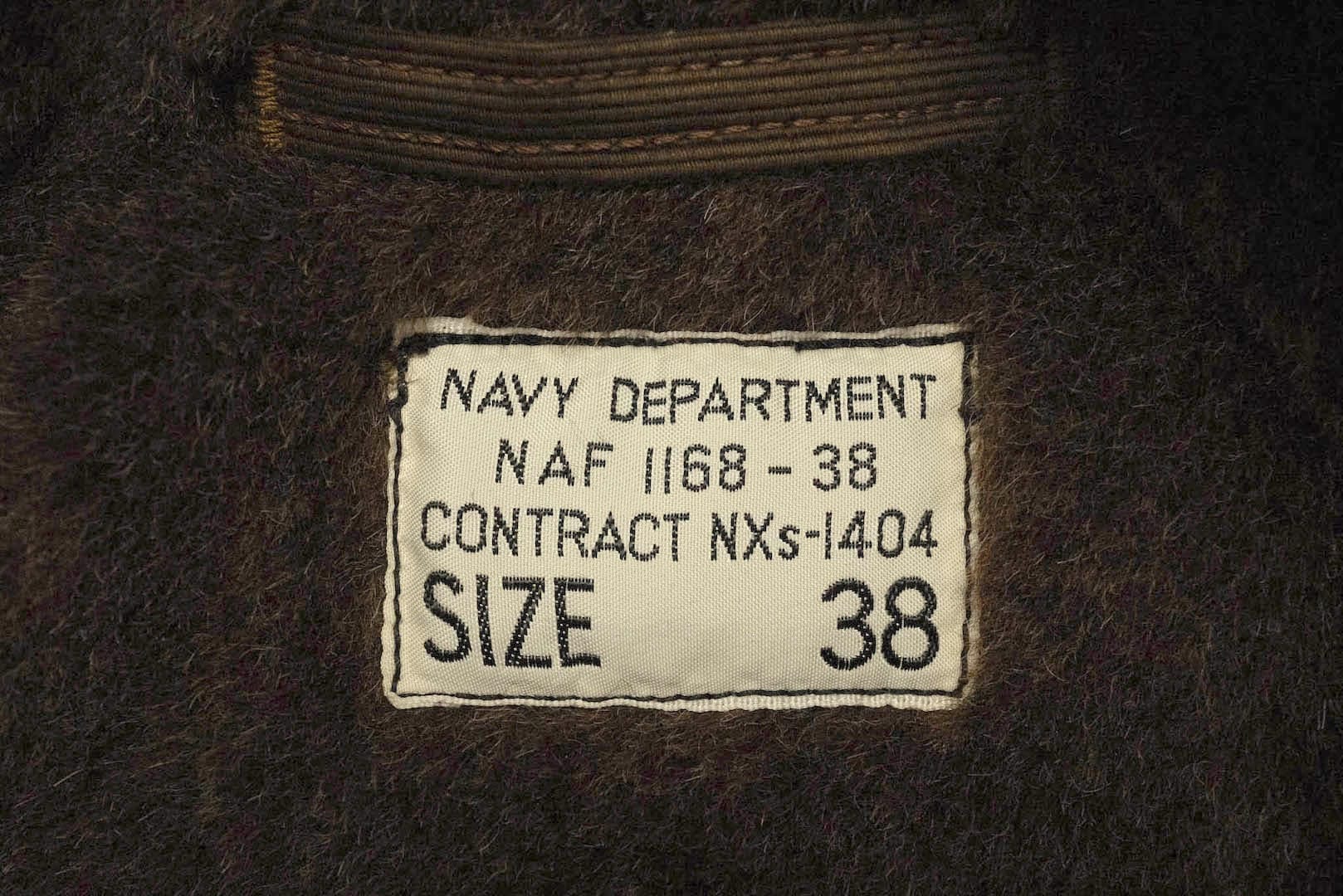 Freewheelers N-1 1940s Naval Deck Jacket (Dark Red Beige)