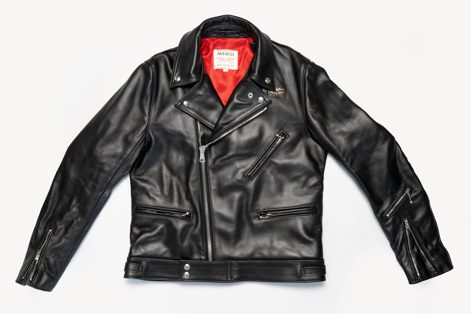 Lewis Leathers 441T Black Full Grain Cowhide 'Cyclone' Jacket (Tight Fit)
