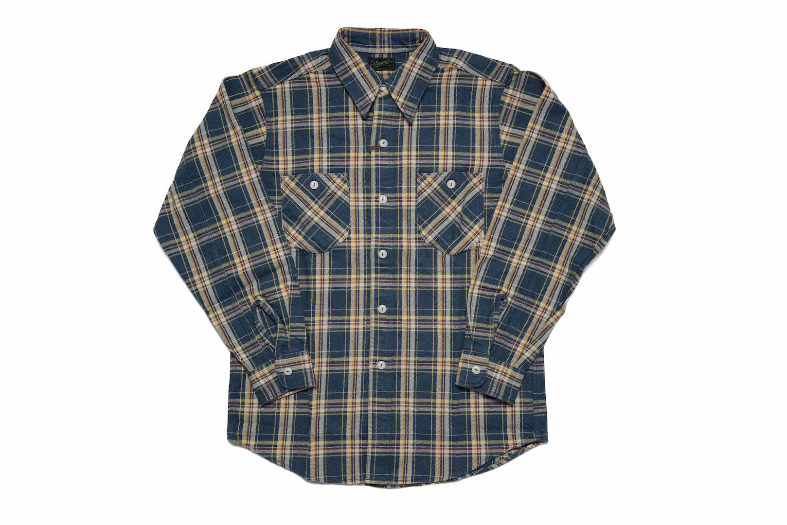 Stevenson Overall Co. 'Dominator' Heavyweight Flannel Workshirt (Blue Plaid)