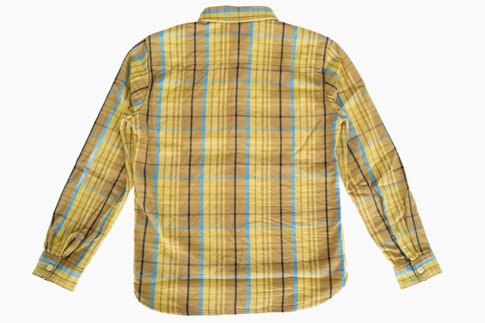 The Flat Head 11oz Selvage Flannel Workshirt (Mustard)