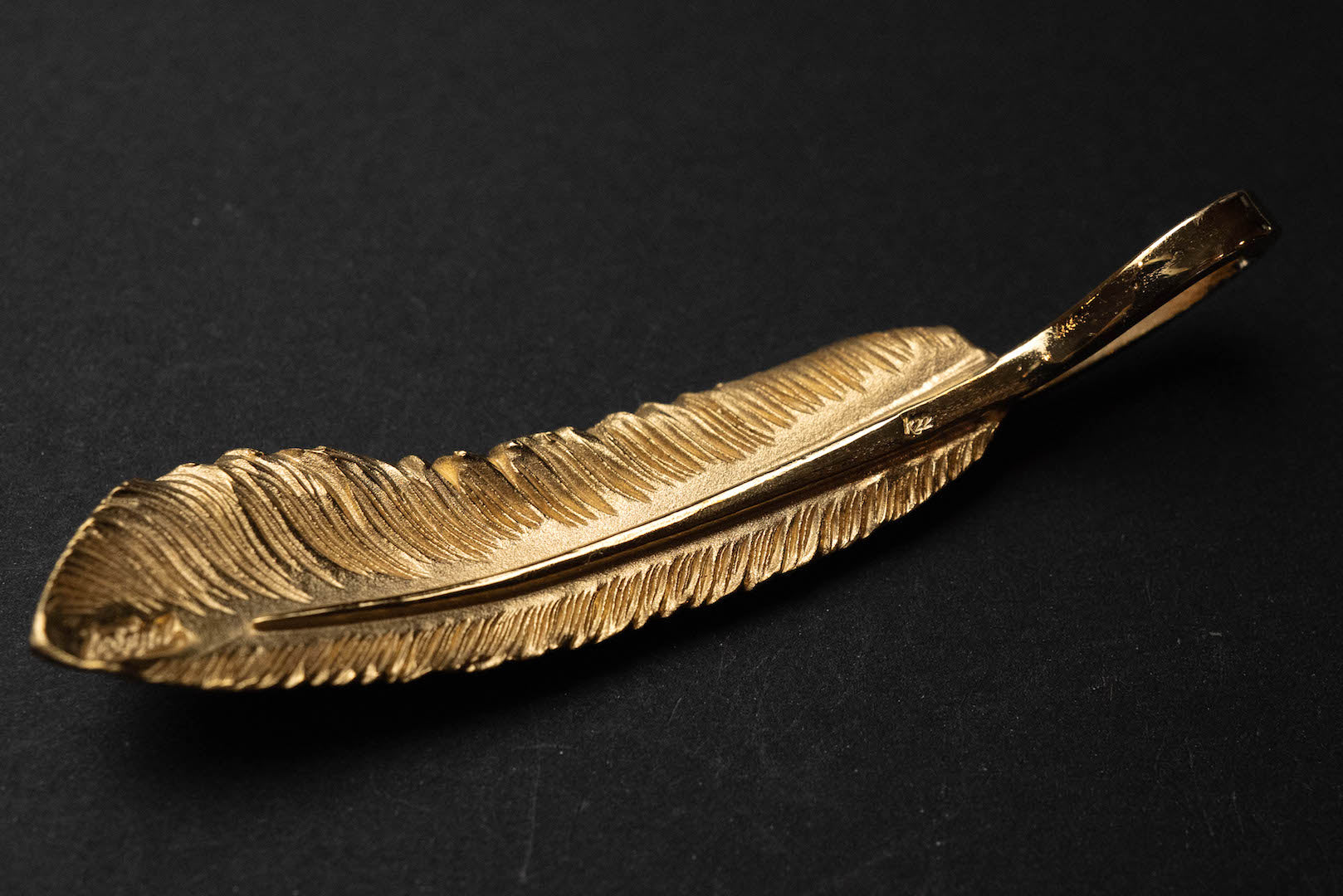 Legend 22K Gold Ultimate "Large Feather" Pendant