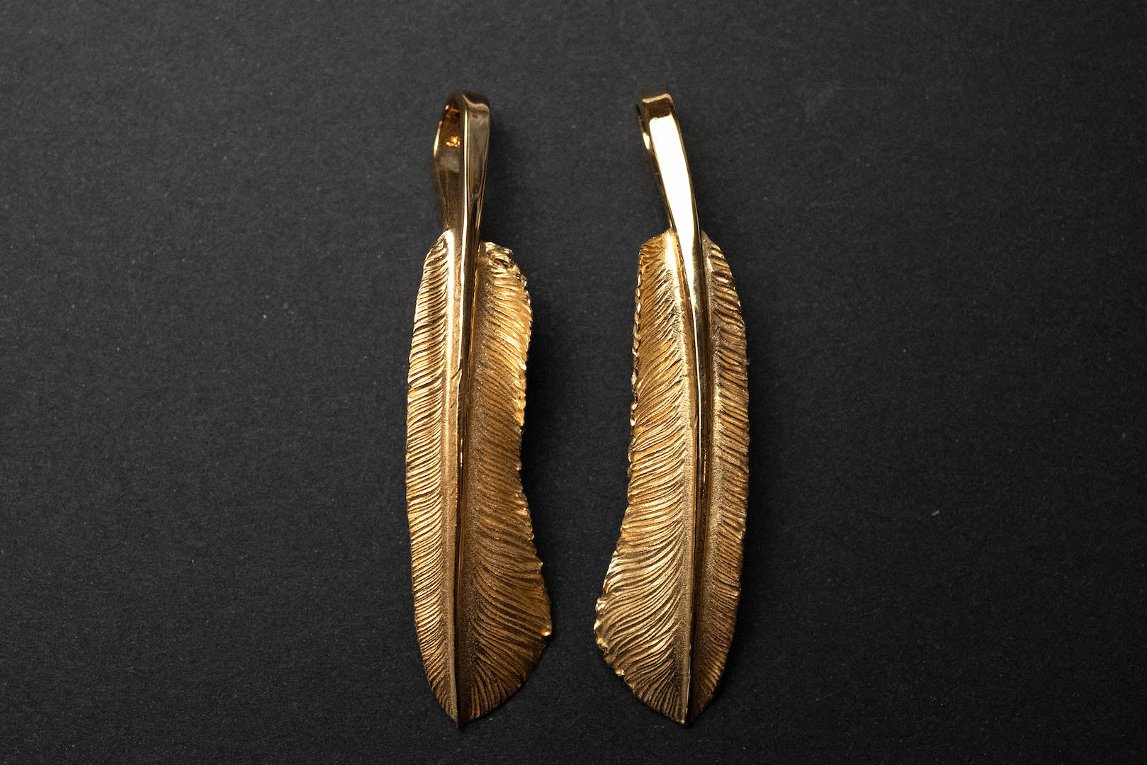 Legend 22K Gold Ultimate "Medium Feather" Pendant (Retired Product)