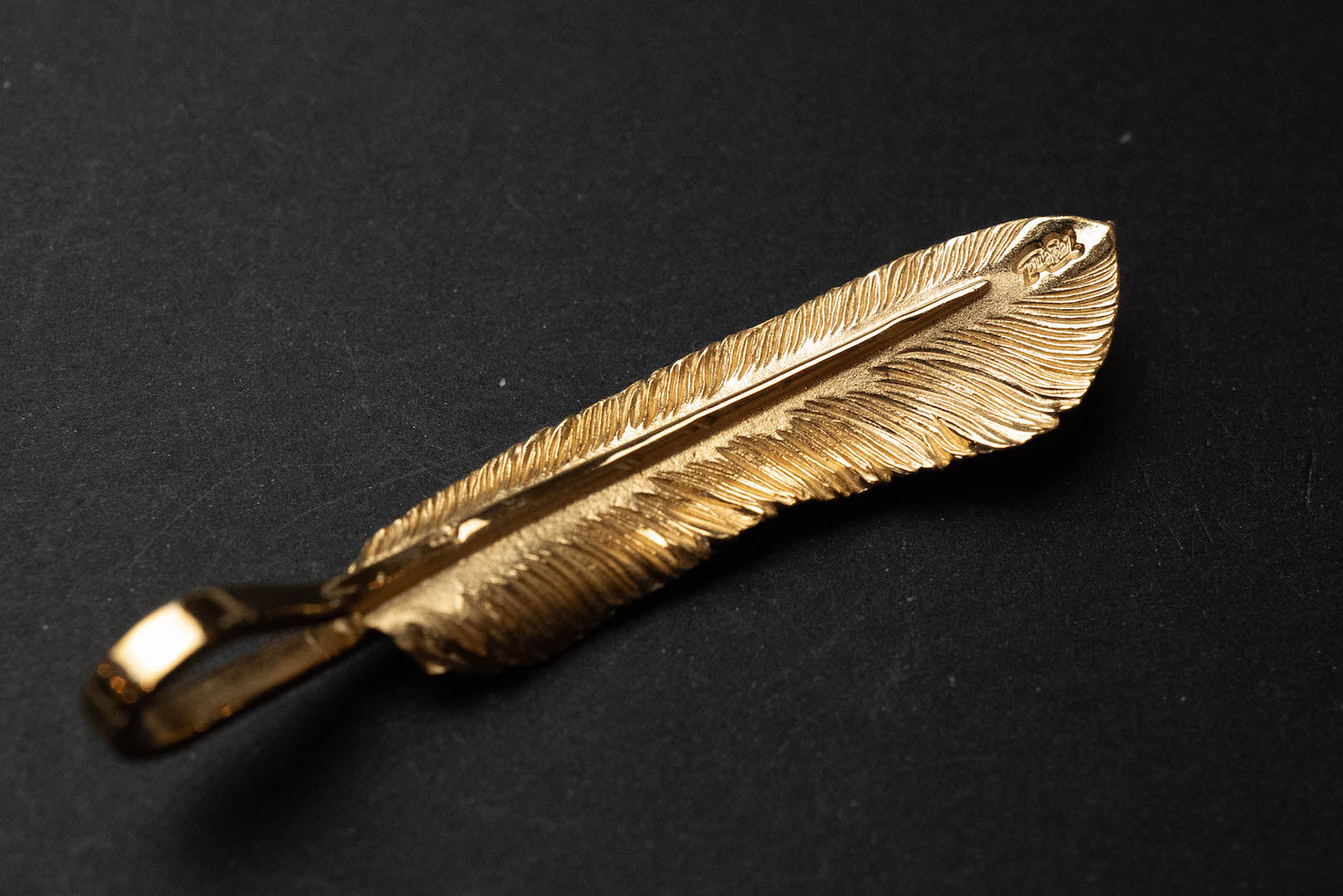 Legend 22K Gold Ultimate "Medium Feather" Pendant (Retired Product)