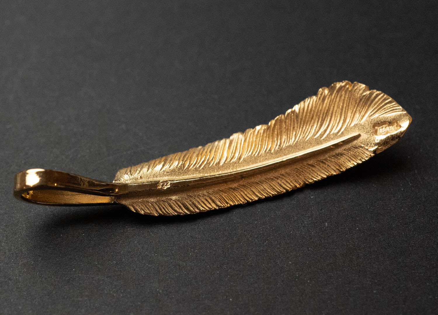 Legend 22K Gold Ultimate "Medium Feather" Pendant (Retired Product)