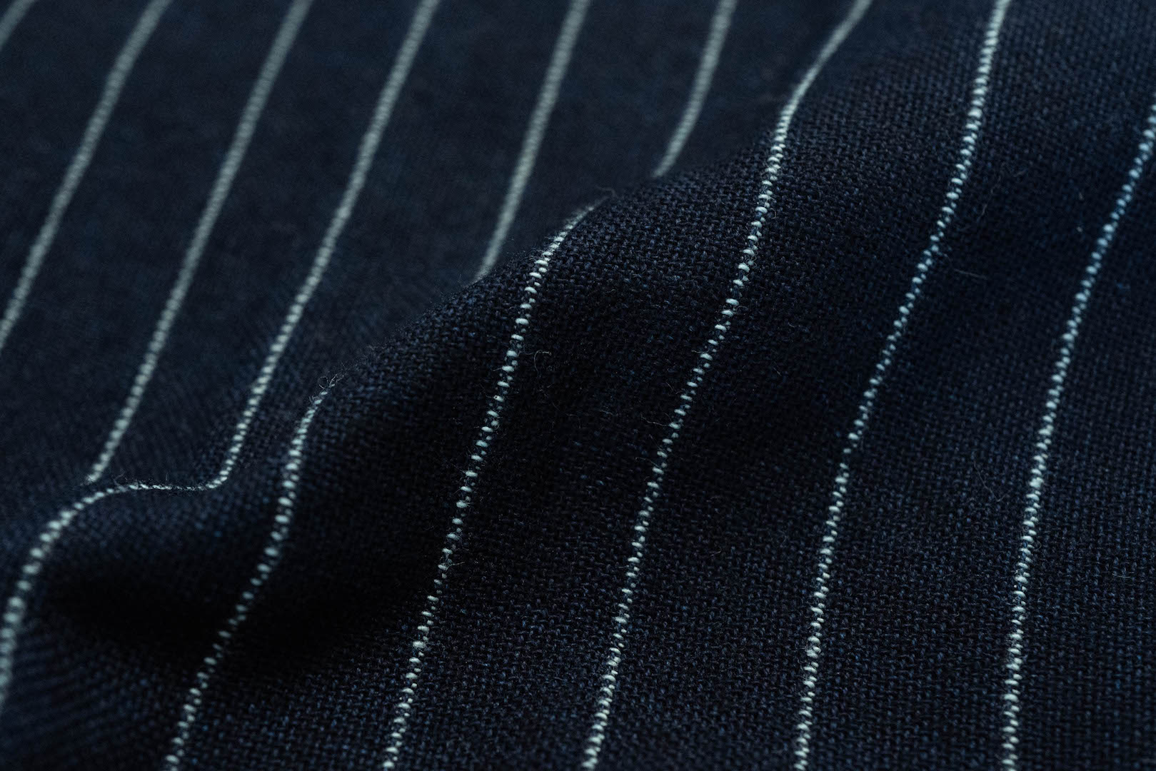 Pure Blue Japan Indigo Striped Wabash Gauze C.P.O Shirt
