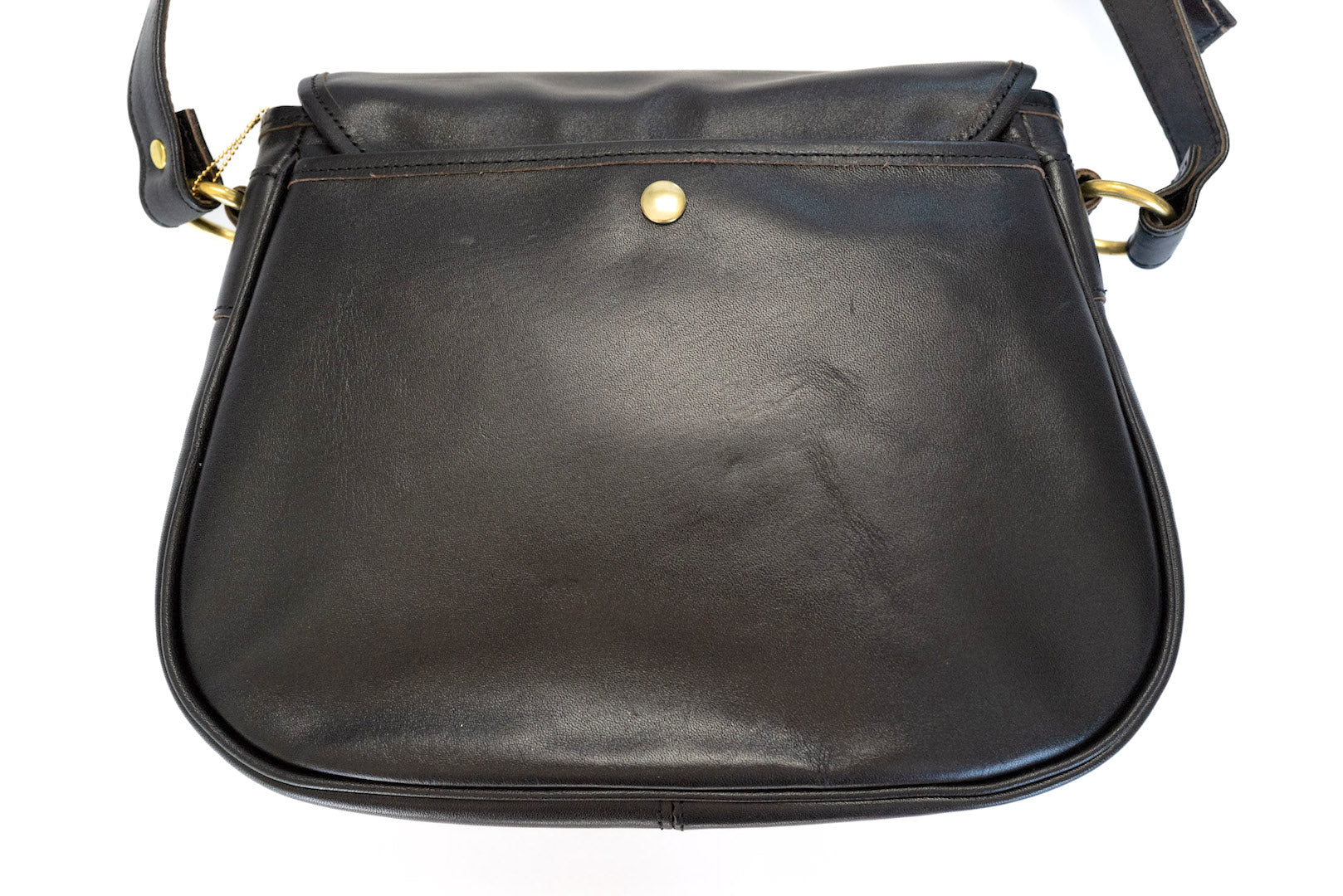 Inception by Accel Company "Size Small" Horsehide Mail Bag (Black Tea-cored)