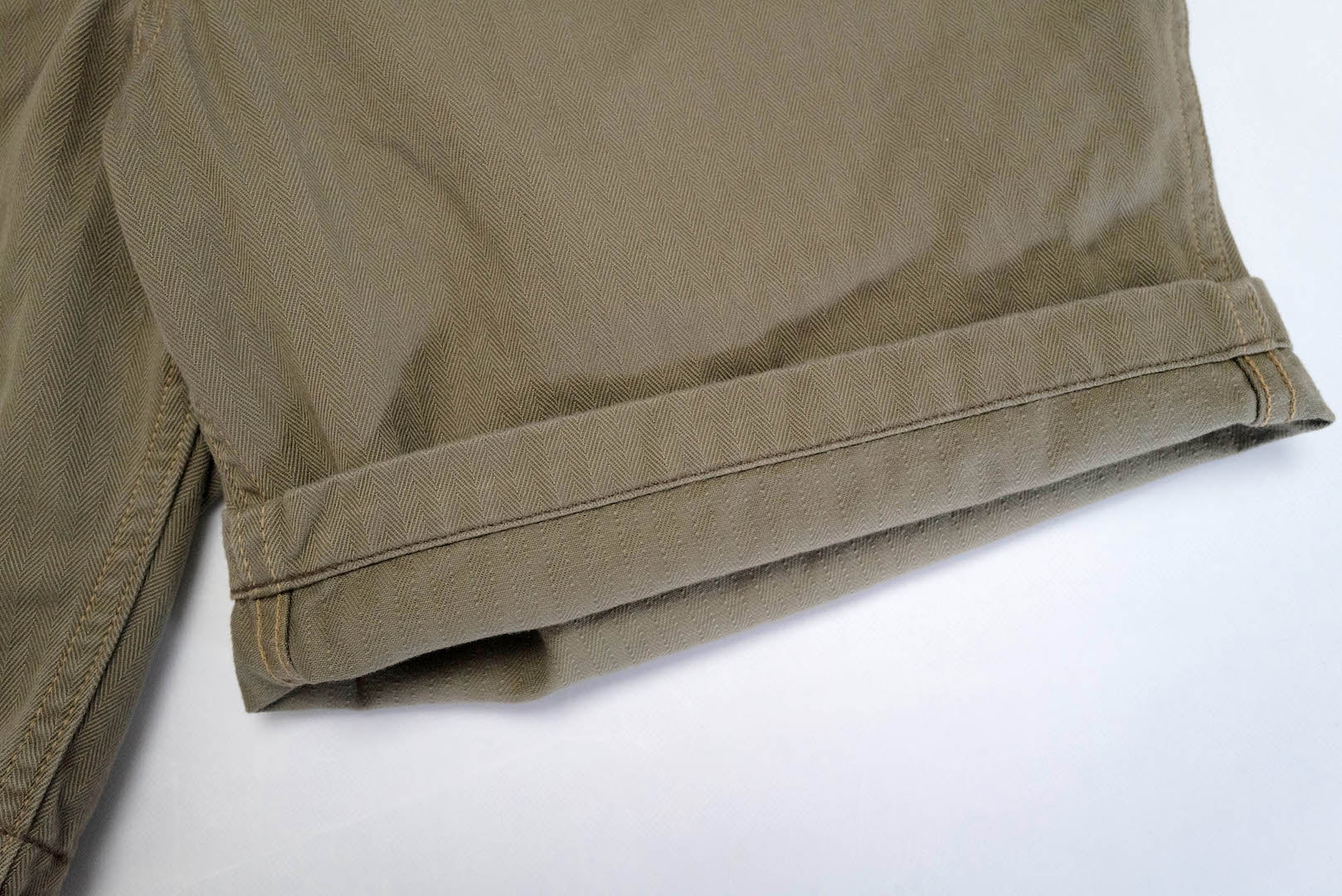 Freewheelers M-1942 HBT Cut-Length Trousers (Olive)