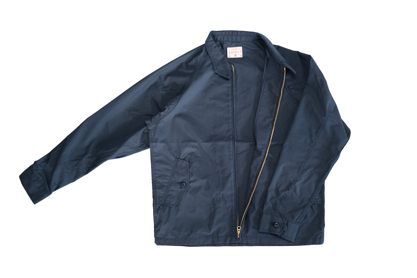 BONCOURA Cotton/Nylon Twill "Dog Ear" Sport Jacket (Navy)