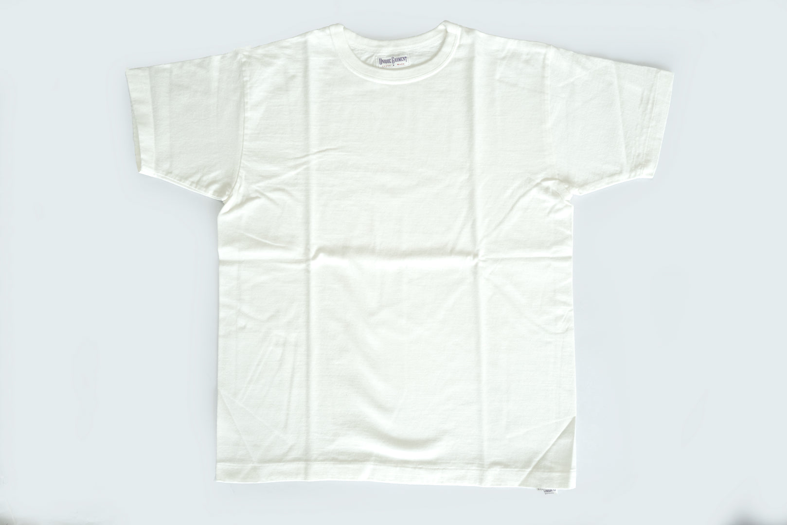 Unique Garment 7oz 'Airy' Plain Loopwheel Tee (White)