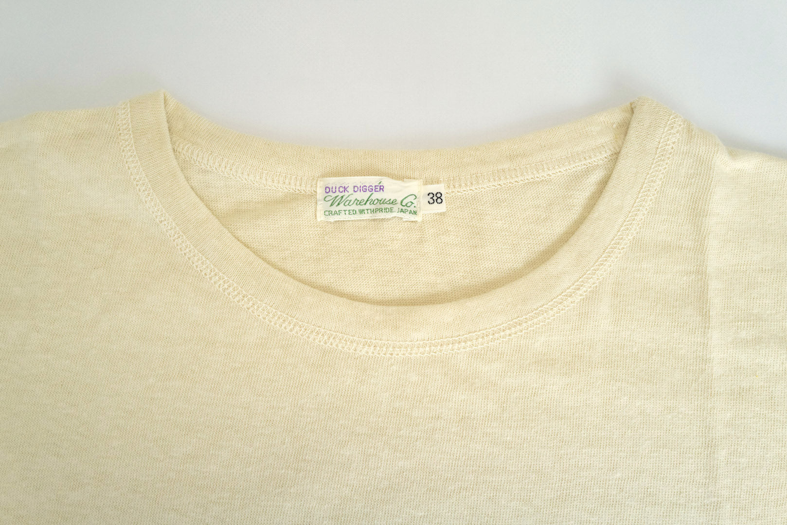 Warehouse 5oz USN "Skivvy" Loopwheeled Tee (Beige)