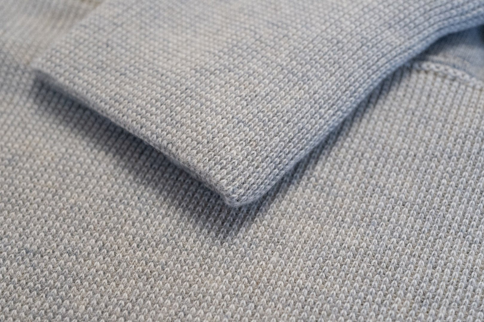 BONCOURA Heavyweight "Indigo Stained" Loopwheeled Sweatshirt (Heather Grey)