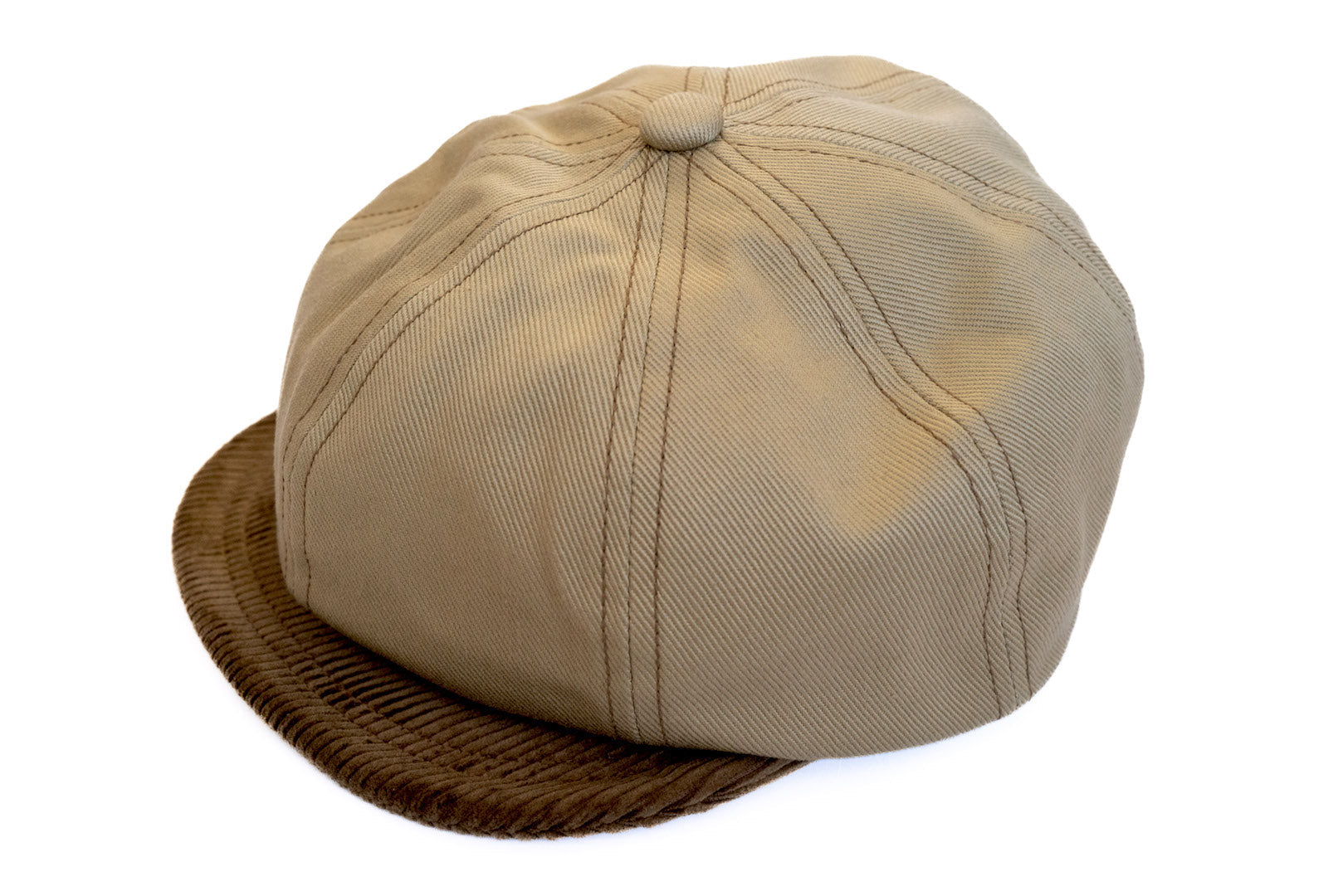 Freewheelers Heavy Drill & Corduroy "Jam Buster" Cap (Beige)