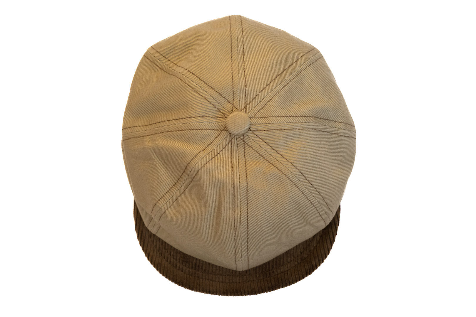 Freewheelers Heavy Drill & Corduroy "Jam Buster" Cap (Beige)